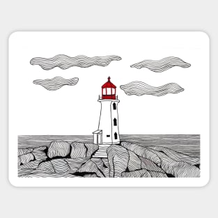 Peggy's Cove Lighthouse Sticker